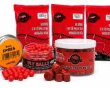 Na co biorą karpie w stawie? Zestaw przynęt wędkarskich Beta-mix: kulki proteinowe, pellet haczykowy i mikropellet.