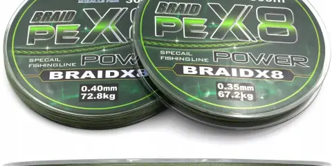 Plecionka na szczupaka: 0.35mm (67.2kg) i 0.40mm (72.8kg). Idealna do połowu dużych ryb.