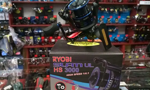 Kołowrotek Ryobi Slam HS 3000, nowość na rynku, z wysoką prędkością obrotową 1:6.1. Idealny do łowienia.